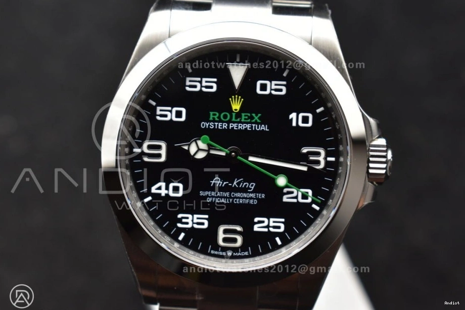 Air-King SS on 126900 904L VSF Dial VS3230 Black Edition 1:1 Steel Bracelet Best 0227